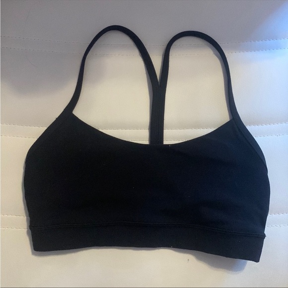 Lululemon Flow Y Bra in Black Size 6 - Picture 5 of 6